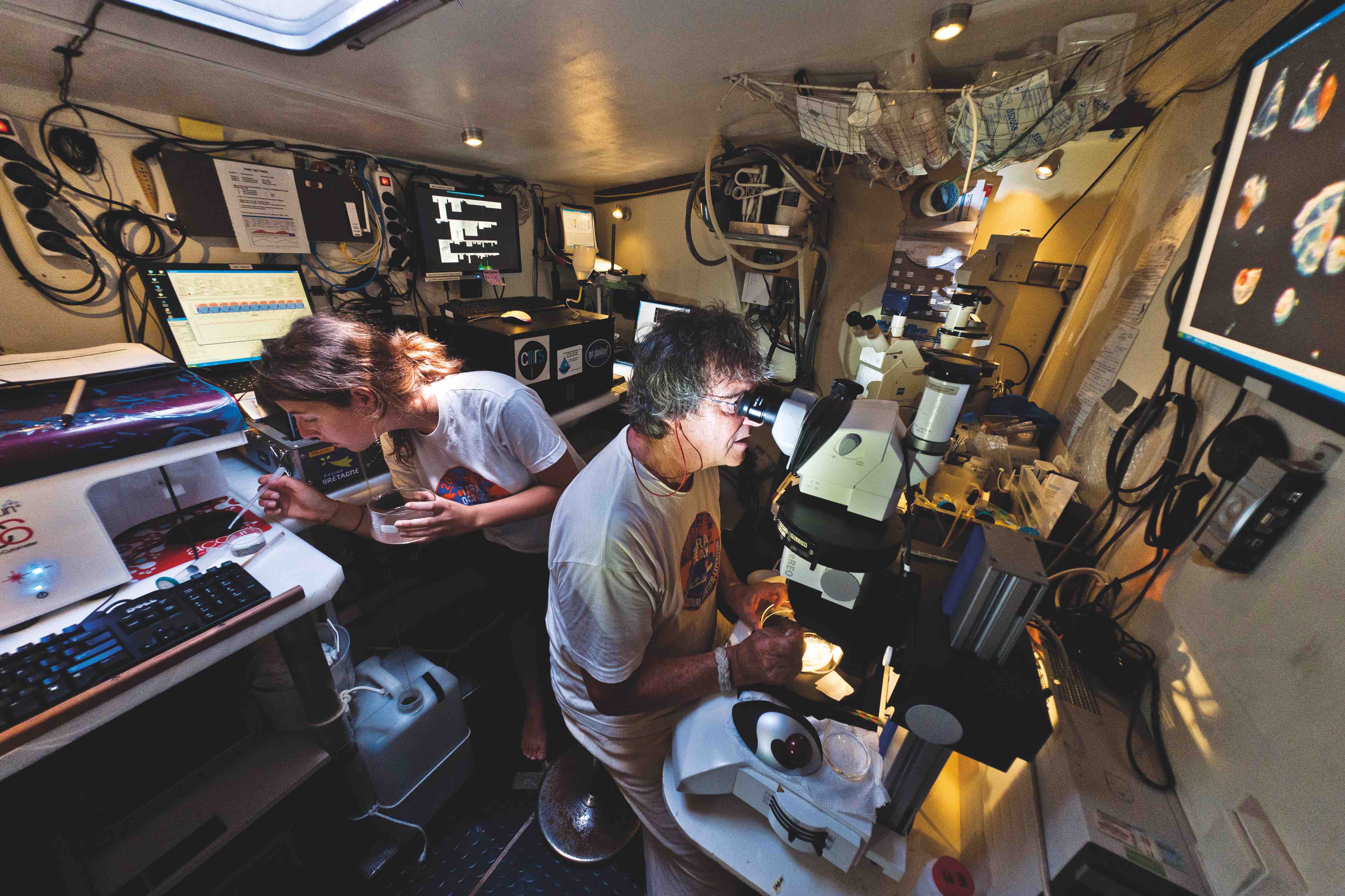 His focus shifted when he went to the marine lab at Viilefranche