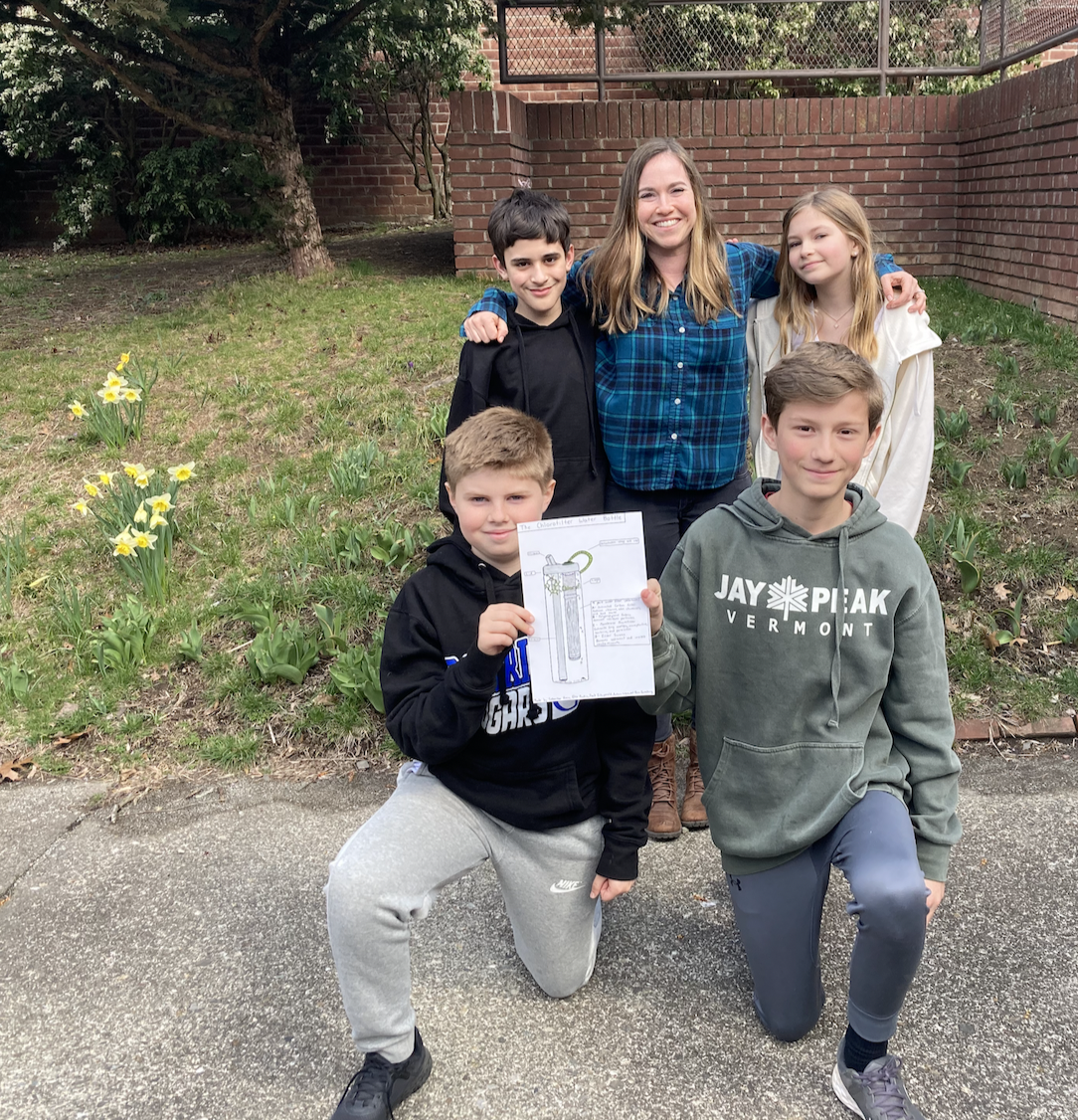 rachel with students