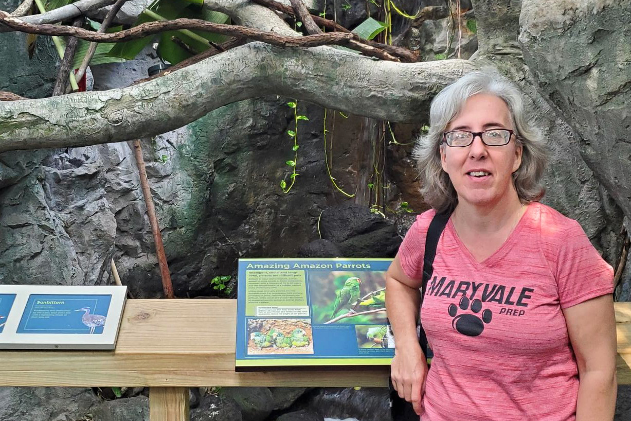 Carole in Museum